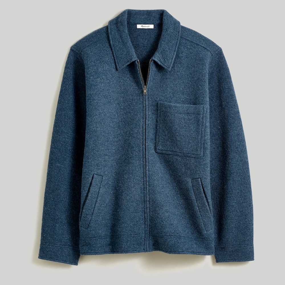 BNWOT. Madewell Men’s Boiled Wool Chore Coat, Mens Size Medium